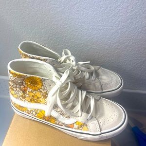 VANS SK8-HI 38 DECON SF TRIPPY FLORAL YELLOW
